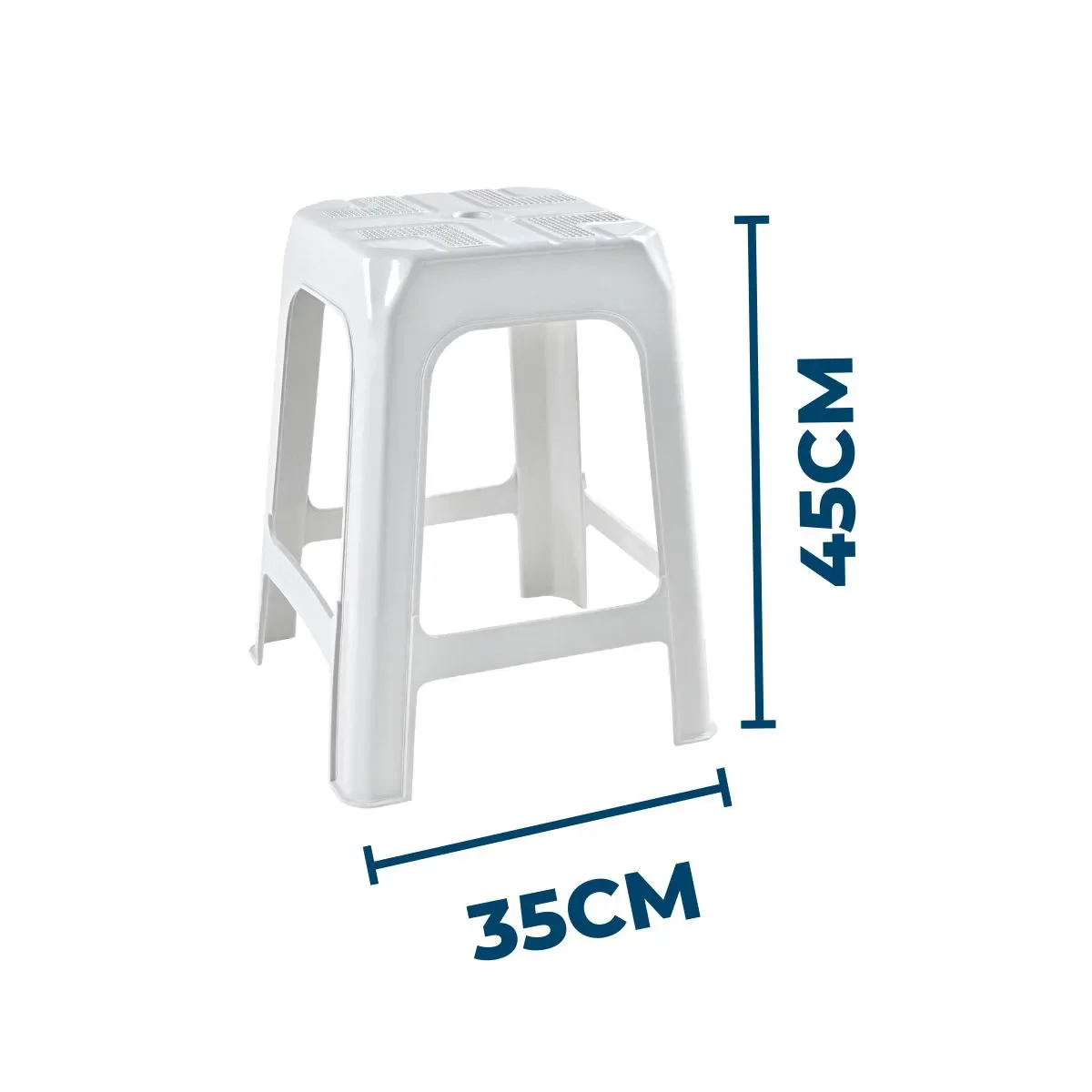 Ver imagem 3 de Kit com 2 Banquetas Branca