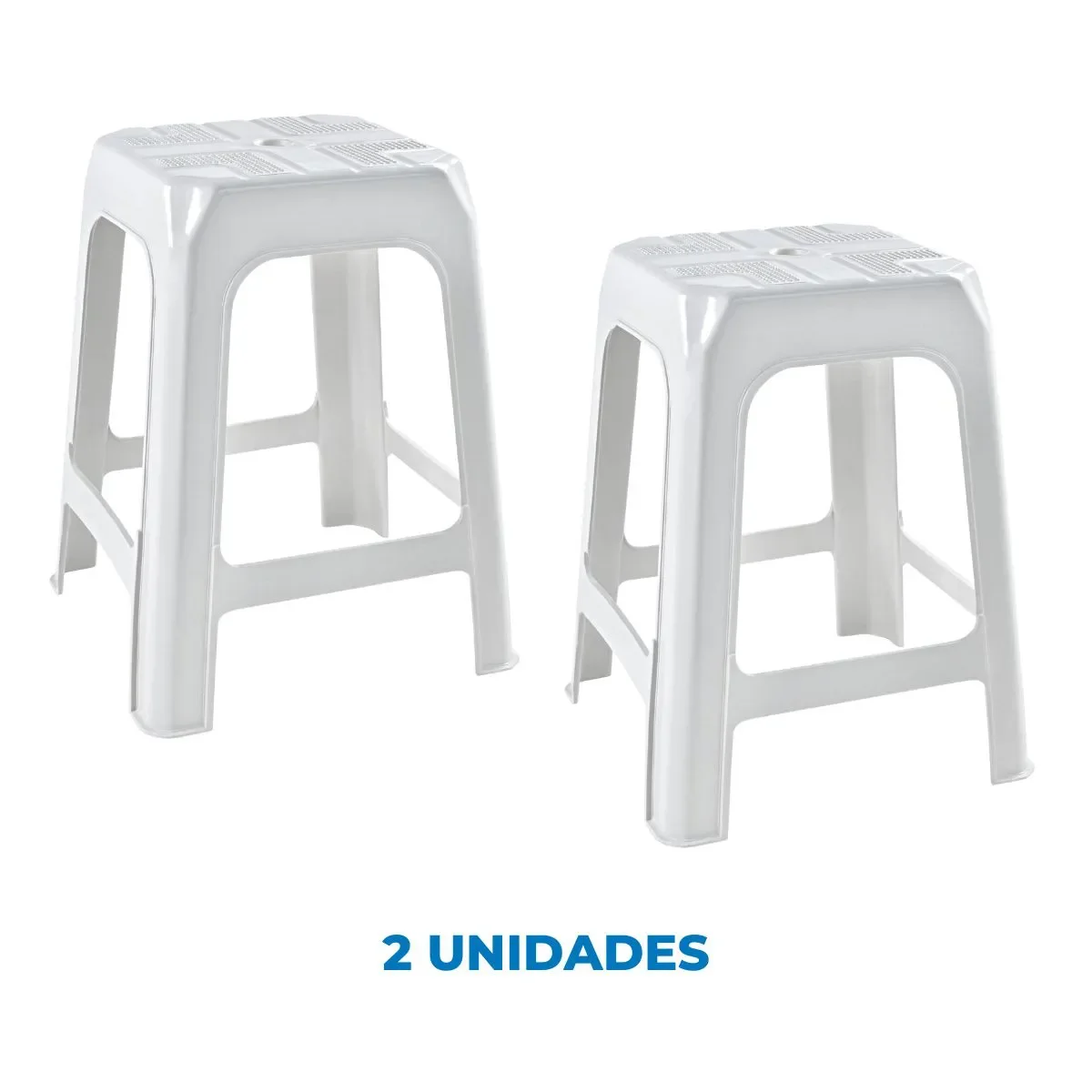 Ver imagem 2 de Kit com 2 Banquetas Branca