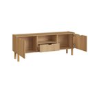Ver imagem 3 de Rack 180cm 2 Portas 1 Gaveta Orgânico Pé Madeira Aura Artesano | Hanover - Artesano Home