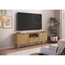 Ver imagem 4 de Rack 180cm 2 Portas 1 Gaveta Orgânico Pé Madeira Aura Artesano | Hanover - Artesano Home