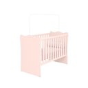 Ver imagem 2 de Quarto de Bebe Infantil Doce Sonho Berço e Guarda Roupas com Cômoda Qmovi