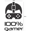 Ver imagem 2 de Adesivo Parede Cem por Cento Gamer Decoração Games