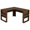 Ver imagem 7 de Conjunto Escritório Com Mesa em L e Gaveteiro Com Chave Cor: Nogal com Preto