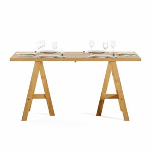 Mesa de Jantar Cavalete Zack Amani 160cm - Iaza Moveis