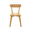 Ver imagem 3 de Kit 2 Cadeiras de Jantar em Madeira Maciça Resistente Natural