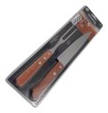 Ver imagem 2 de Kit Churrasco Jogo Garfo Faca De Madeira JJB Utilidades