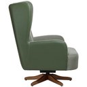 Ver imagem 6 de Poltrona de Amamentação Balanço Giratória Liz D02 Couríssimo Tramado Verde C-296 C-120 - Lyam