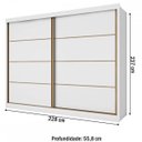 Ver imagem 4 de Guarda Roupa Sevilha 2 Portas 6 Portas Mdf - Mademarcs