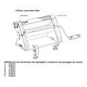 Ver mais imagens de Cilindro Laminador de Massas Manual 28cm Estilo Cromado AND:Rosa