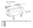 Ver mais imagens de Cilindro Laminador de Massas Manual 28cm Estilo Cromado AND:Rosa