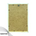 Ver imagem 3 de Kit 05 Moldura A4 21x30cm com Fundo para Quadros Fotos Álvara Certificados Cursos Cor: Branco