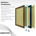 Ver imagem 4 de Kit 05 Moldura A4 21x30cm com Fundo para Quadros Fotos Álvara Certificados Cursos Cor: Branco