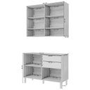 Ver imagem 3 de Cozinha Compacta Modulada para Área Goumet Divina Inspirar e Transformar Marrom/Cinamomo/Offwhite