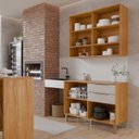 Ver imagem 6 de Cozinha Compacta Modulada para Área Goumet Divina Inspirar e Transformar Marrom/Cinamomo/Offwhite