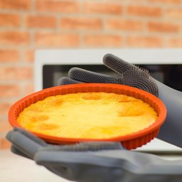 Luva de Silicone com Cerdas Limpeza Cozinha Louça Prana - 6