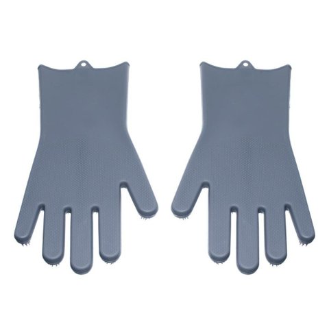 Luva de Silicone com Cerdas Limpeza Cozinha Louça Prana