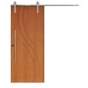 Ver imagem 2 de Porta Correr 9 Trilho Soft Aparente Puxador Tubo 60cm 110cm x 210cm Concept Rodam Abertura Direita