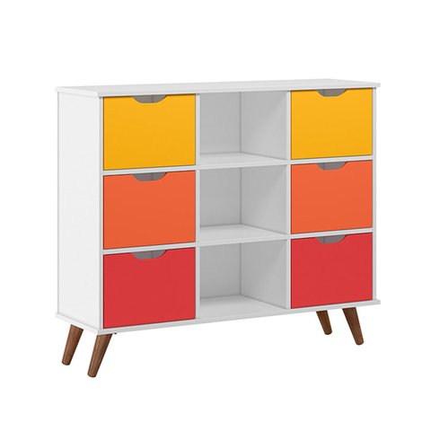 Nicho Organizador c/ 6 Gavetas Vintage Haia Q01 - Doce Sonho Móveis NICHO ORGANIZADOR NICHO DECORATI