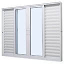 Ver imagem 3 de Janela Veneziana Perfecta 6F 150x100 Branca - 1020-101- JAP JANELA VENEZIANA PERFECTA 6F 150X100 BC