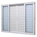 Ver imagem 2 de Janela Veneziana Perfecta 6F 150x100 Branca - 1020-101- JAP JANELA VENEZIANA PERFECTA 6F 150X100 BC