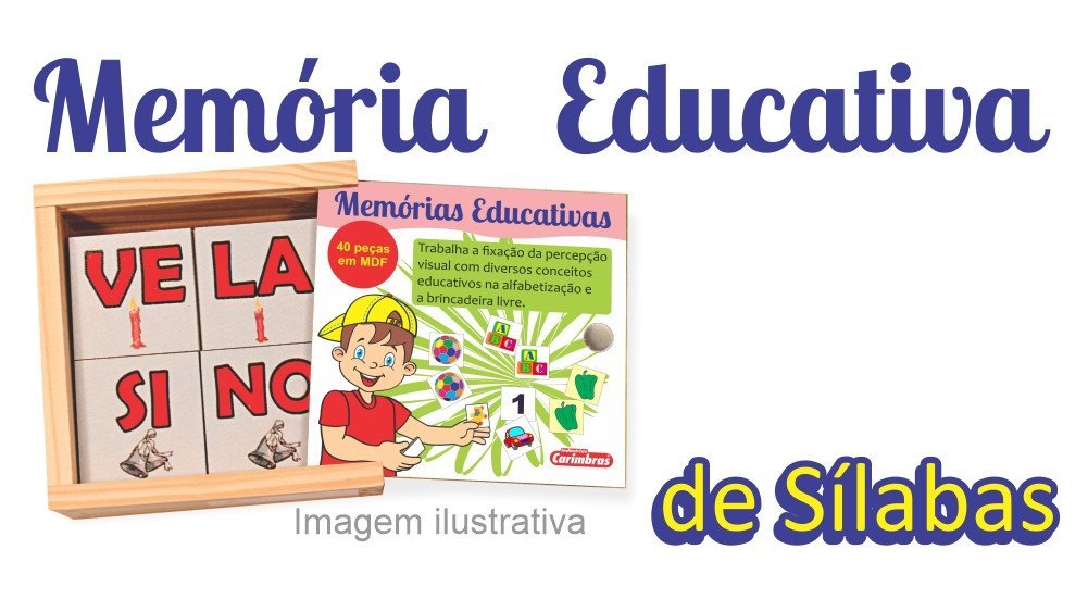 JOGO MEMORIA COLUNA EDUCATIVA ALFABETIZACAO 40 PECAS