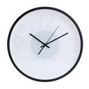 Ver imagem 1 de Relógio De Parede Moderno Minimalista Branco e Preto 35cm