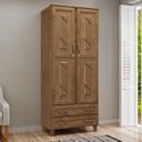 Ver imagem 1 de Guarda-roupa Multiuso 02 Portas 02 Gavetas Móveis Cavazotto - Imbuia