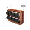 Ver imagem 3 de Porta Temperos em Madeira Teca com 8 Vidros - Stolf