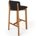 Ver imagem 7 de Kit 05 Banquetas Alta para Cozinha Sala de Jantar Bar Dara L02 Suede Preto - Lyam Decor