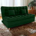 Ver imagem 2 de Sofa Cama 2 Lugares 185 Cm Duda Veludo Maserati Verde Milani Store