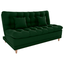 Ver imagem 1 de Sofa Cama 2 Lugares 185 Cm Duda Veludo Maserati Verde Milani Store