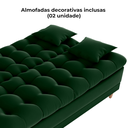 Ver imagem 6 de Sofa Cama 2 Lugares 185 Cm Duda Veludo Maserati Verde Milani Store