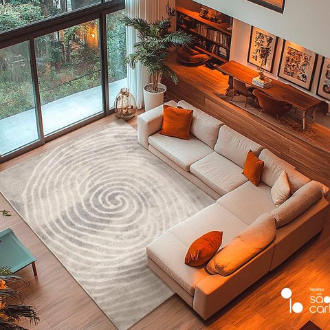 Tapete Fingerprint Espiral 2,00x2,50 - Tapetes São Carlos