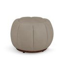 Ver imagem 4 de Poltrona Decorativa Orgânica Fixa com Puff Nuvem Boucle Conforto e Apoio Bege Loja Sheep