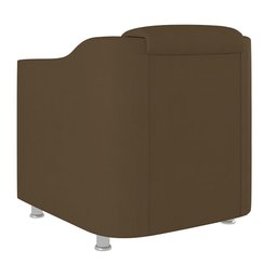 Kit 2 Poltronas Decorativa Tilla + Namoradeira Sala de Estar Cor:marrom - 7