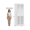 Ver imagem 3 de Guarda-Roupa 2 Módulos Roupeiro Closet Sapateira sem Porta Versatille Yescasa