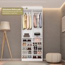 Ver imagem 5 de Guarda-Roupa 2 Módulos Roupeiro Closet Sapateira sem Porta Versatille Yescasa