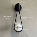 Ver imagem 6 de Kit 2 Arandela Luminária de Parede Gota Moderna Preto com Globo de Vidro 12cm Decoração Casa