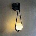 Ver imagem 5 de Kit 2 Arandela Luminária de Parede Gota Moderna Preto com Globo de Vidro 12cm Decoração Casa