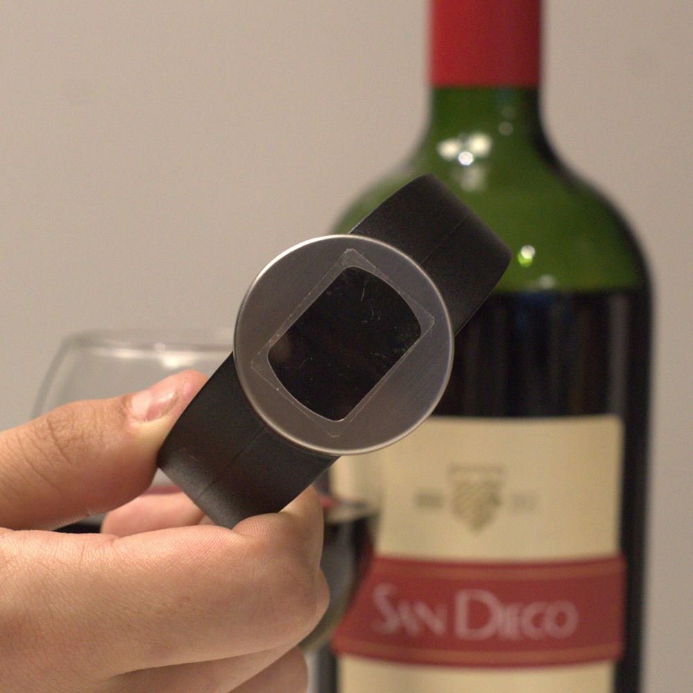 Termômetro para Vinho de Encaixe em Aço Inox Wine Time - 1