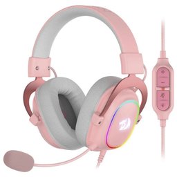 Headset Gaming Redragon Zeus-X H510P-RGB - Rosa (com Fio) - 1