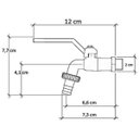 Ver imagem 4 de Torneira de Jardim Metal C/ Esfera 1/2 X 3/4 Bico Uso Geral