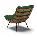 Ver imagem 6 de Kit 02 Poltronas Costela Veludo Verde Base Metálica Preto - D’Rossi
