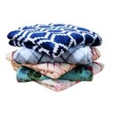 Ver imagem 1 de Kit 5 Mantas Cobertor Estampada Macia 1,80x2,00m Sortidas - Corttex Kit 5 Mantas