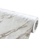 Ver imagem 1 de Papel de Parede Mármore Carrara Alto Brilho Vinil Adesivo Impermeável Lavável Pia Box Mesa 2m X 60cm