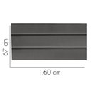 Ver imagem 2 de Painel Cabeceira Estofada Argentina 160cm Cama Box Queen Suede Cinza Escuro- Mabe Magazine