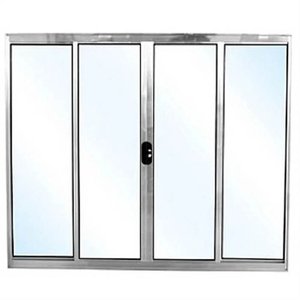 Janela de Cozinha 4 Folhas 100x1.20 sem Grade Brilhante