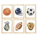 Ver imagem 1 de Kit Quadro Decorativo Infantil Esporte Bolas Quarto Criança Bebê Menino Enxoval