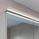 Ver imagem 6 de Conjunto Gabinete para Banheiro Suspenso 96cm com 4 Peças Iluminação em Led e Cuba Branca na Cor