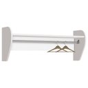 Ver imagem 1 de Prateleira Cabideiro de Parede Juju Branco Brilho Reller Móveis